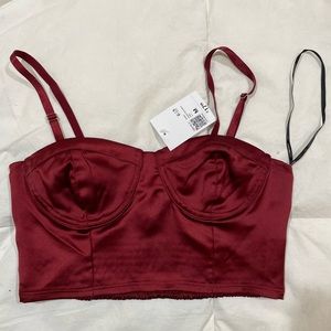 Forever 21 Satin Corset Top